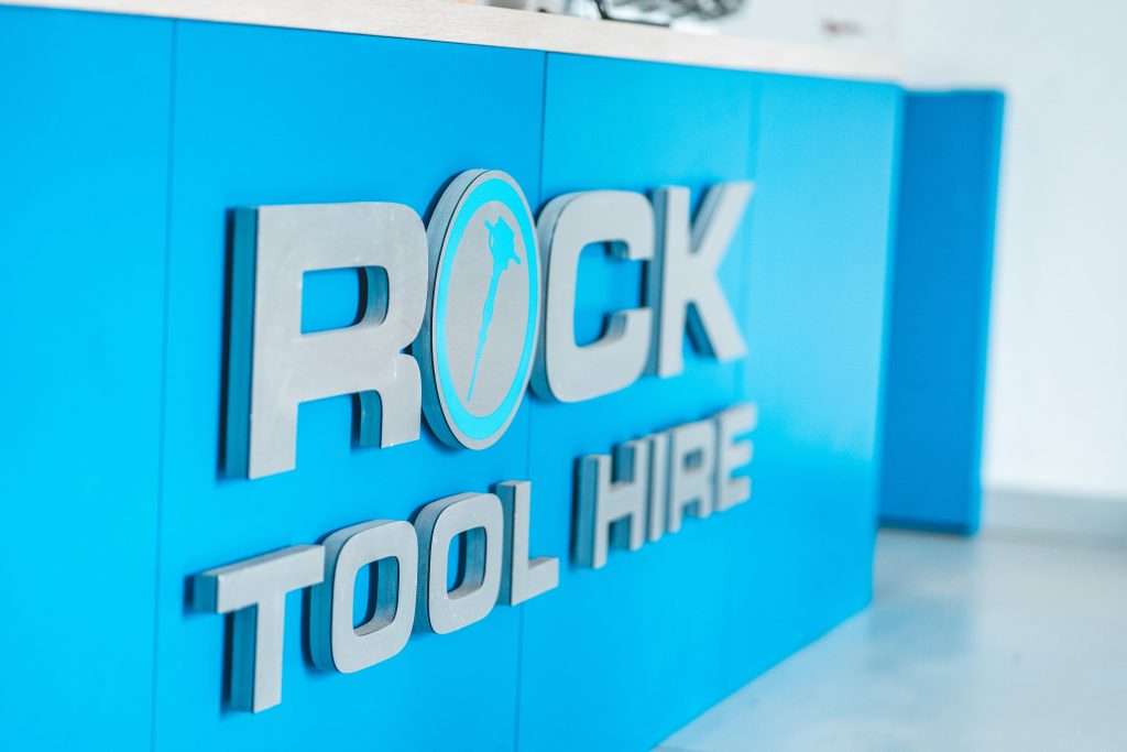 Rock hire sign